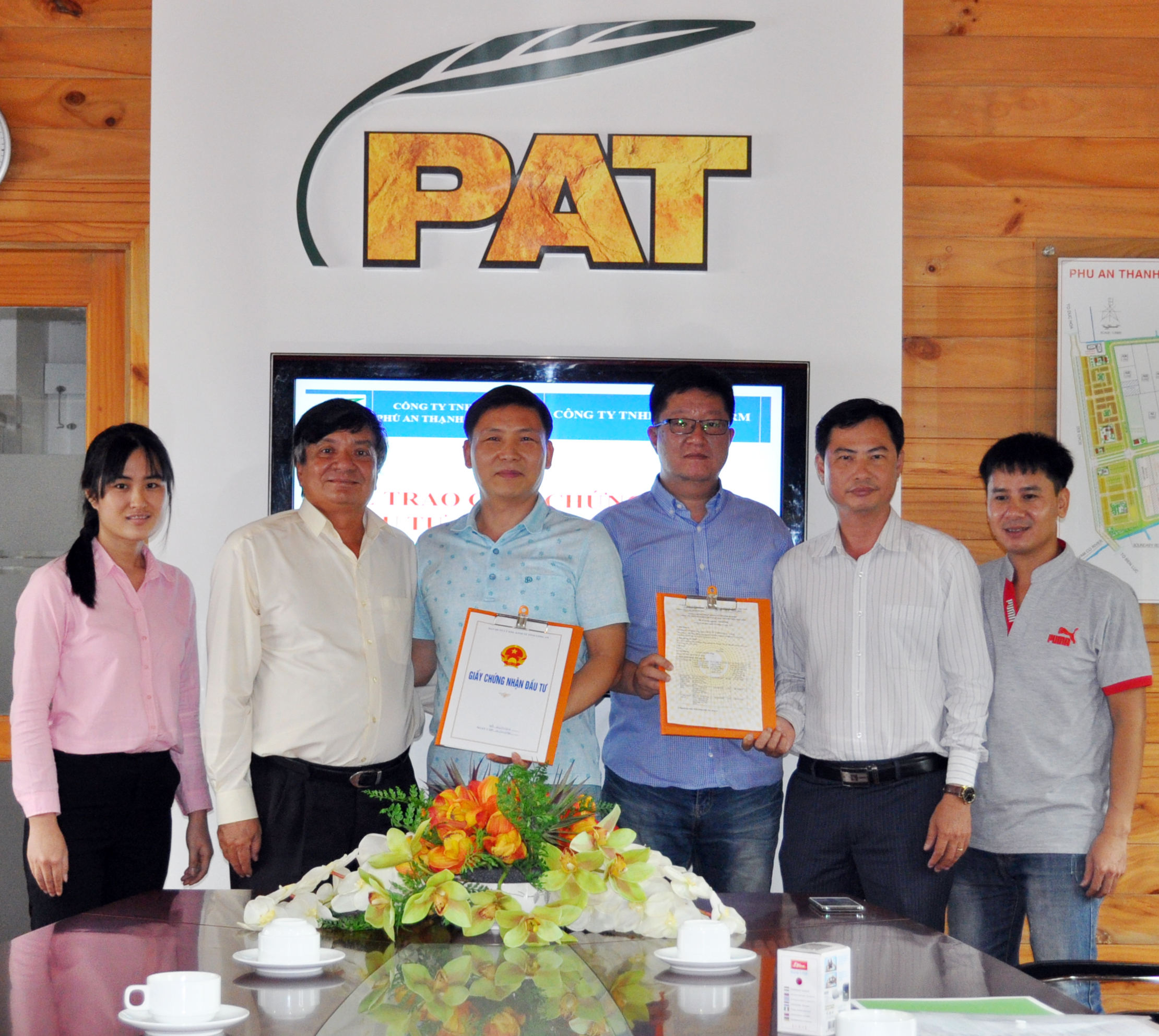 LỄ TRAO GIẤY CHỨNG NHẬN ĐẦU TƯ CHO CÔNG TY TNHH HAEJU FARM